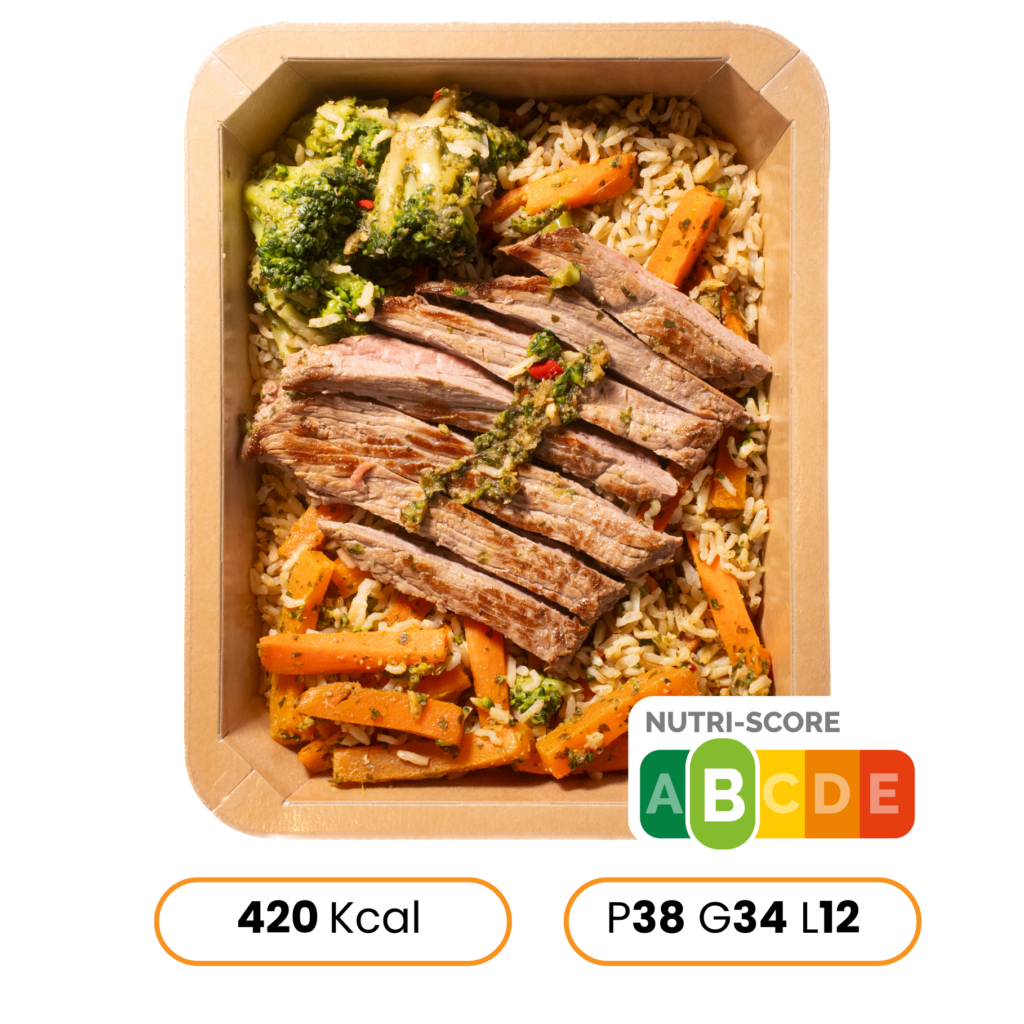 Boeuf sauté thai, riz jasmin et soja