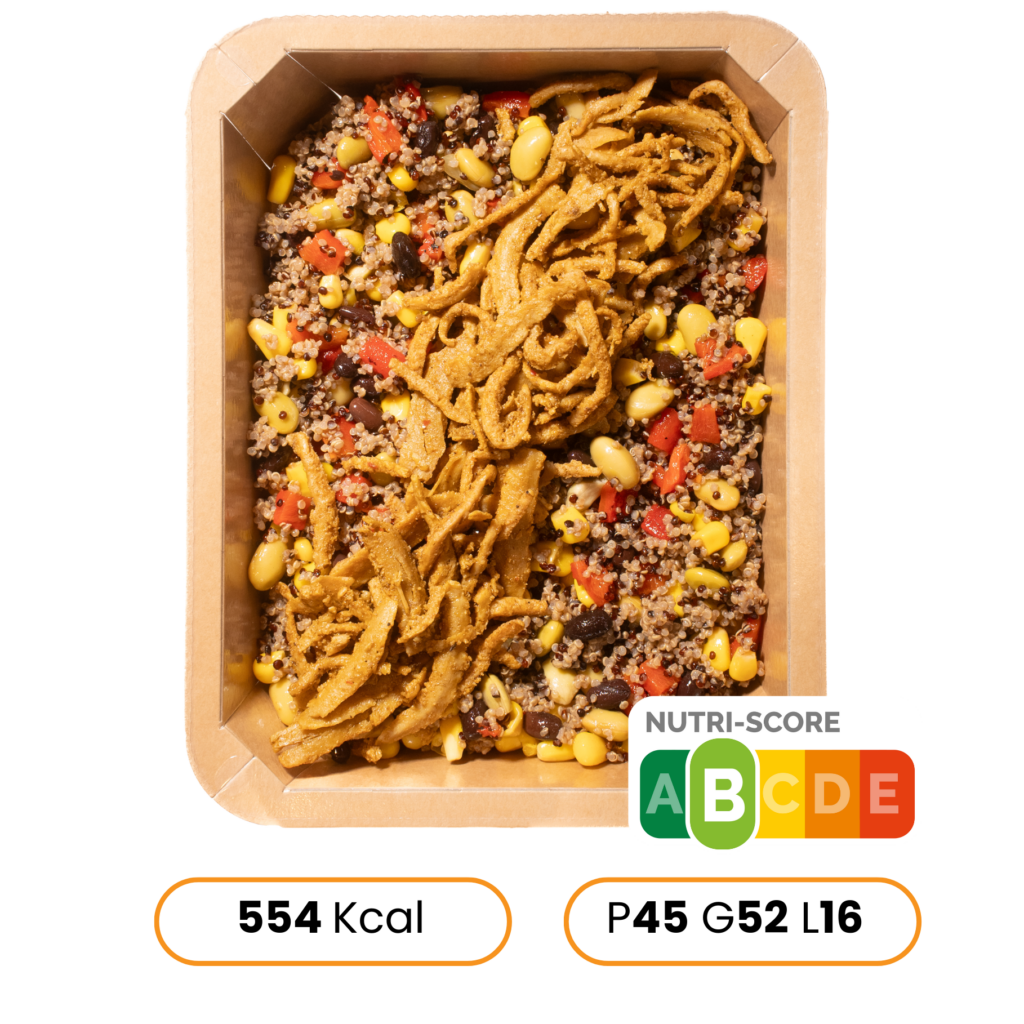 Emincé végétal aux herbes , quinoa & légumes andalous